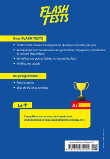 Espagnol. Flash Tests. Niveau A1. Testez votre niveau d'espagnol !