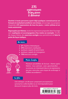 FLE (Français langue étrangère). 275 expressions françaises à dévorer. (Avec exercices corrigés) (A2-B1)