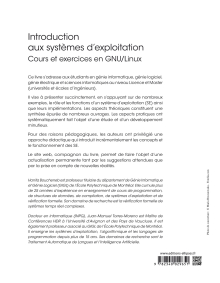 Introduction aux systèmes d'exploitation - Cours et exercices en GNU/Linux