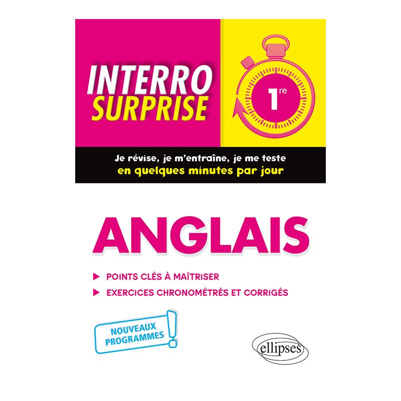 Anglais - Première - nouveaux programmes