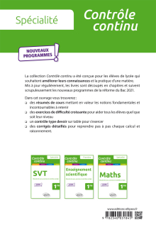 Spécialité Physique-Chimie - Première - Nouveaux programmes