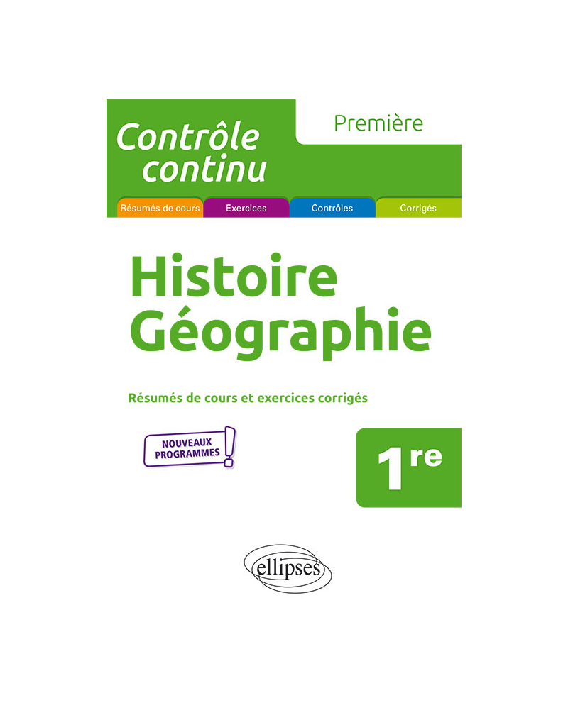 Histoire-géographie - Première - nouveaux programmes