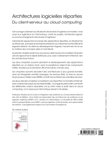 Architectures logicielles réparties - Du client-serveur au cloud computing