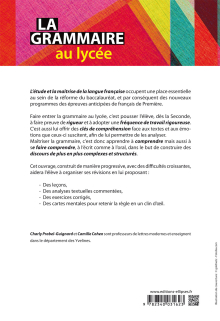 La grammaire au lycée. Nouveaux programmes.