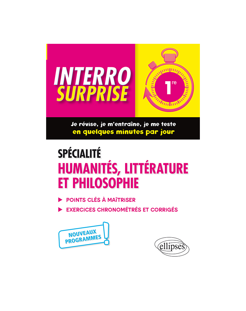 Spécialité Humanités, Littérature et Philosophie -  Première - nouveaux programmes