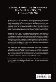 Renseignement et espionnage pendant l'Antiquité et le Moyen-Âge