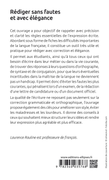 Rédiger sans fautes et avec élégance