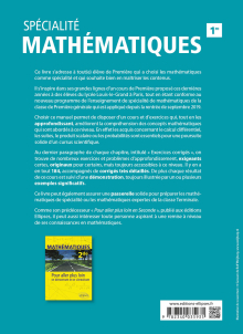 Spécialité Mathématiques - Première - Pour aller plus loin en démontrant et en s'entraînant - Nouveaux programmes
