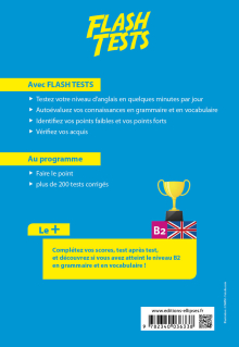 Anglais. Flash Tests niveau B2. Testez votre niveau d'anglais