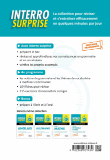 Espagnol. Interro Surprise. Classe de Terminale. Nouveaux programmes