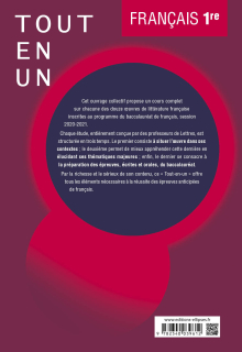 Tout-en-un sur les œuvres au programme de Français. Première. Session 2020-2021