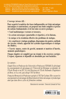 Actions mécaniques - Statique - Inertie - De la théorie aux applications pratiques - Génie mécanique - Niveau A