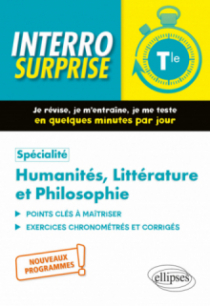 Spécialité Humanités, Littérature et Philosophie - Terminale - Nouveaux programmes