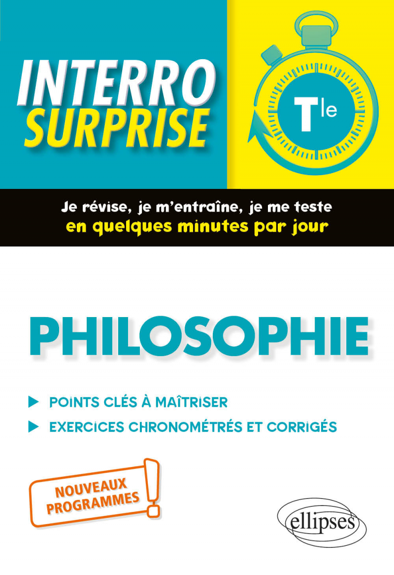 Philosophie, Terminale. Nouveaux programmes.