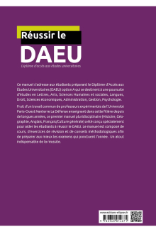 Réussir le DAEU - Tout en un - option A