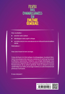 Testez vos connaissances en culture générale - 3e édition revue et enrichie - 3e édition