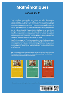 Mathématiques - Classe de quatrième - Pour ceux qui veulent comprendre