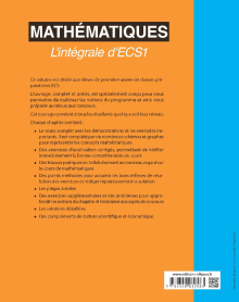 Mathématiques - L'intégrale d'ECS1