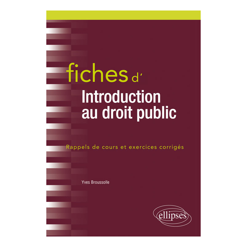 Fiches d'introduction au droit public