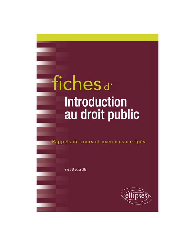 Fiches d'introduction au droit public