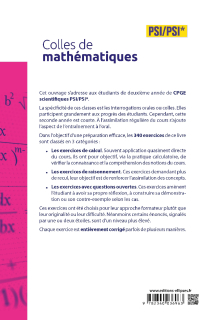 Colles de mathématiques - PSI/PSI*
