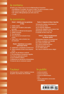 Fiches de Mathématiques financières