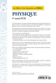 Les 1001 questions de la physique en prépa - 1re année PCSI - 3e édition actualisée