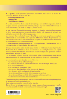 400 manipulations commentées de chimie des solutions volume 2