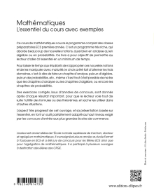Mathématiques ECS 1re année – L'essentiel du cours avec exemples