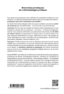Exercices pratiques de méthodologie juridique