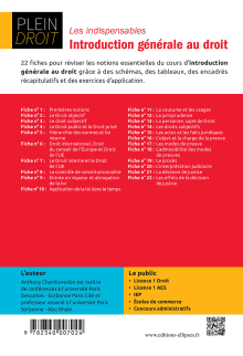 Les indispensables de l’introduction générale au droit
