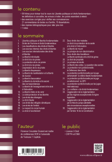 Fiches de Libertés publiques et droits fondamentaux - 3e édition