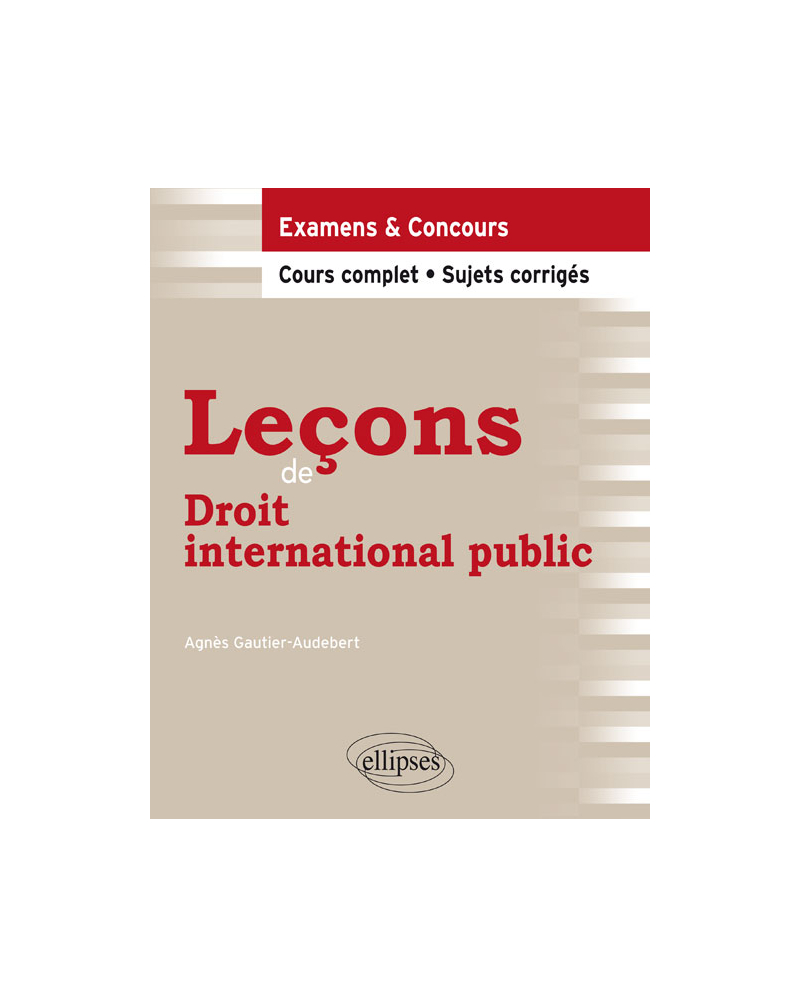Leçons de Droit international public