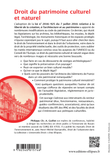 Droit du patrimoine culturel et naturel - 2e édition
