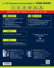 Les 101 questions incontournables du TAGE MAGE® - Questions + corrigés en vidéo