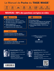 Le Manuel de poche du Tage Mage® - 120 fiches de cours, 350 questions + corrigés en vidéo