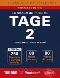 Le Manuel de poche du Tage 2® - 80 fiches de cours, 250 questions + corrigés en vidéo