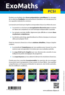 Maths PCSI - Exercices corrigés pour comprendre et réussir