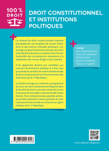 Droit constitutionnel et institutions politiques