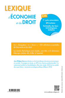 Lexique d'Économie et de Droit