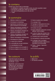 Fiches de Criminologie