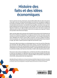 Histoire des faits et des idées économiques. Le pluralisme des idées