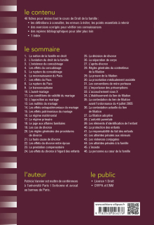 Fiches de droit de la famille - 6e édition