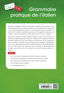Orsù ! Grammaire pratique de l’italien [B1-B2]