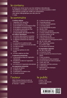 Fiches d'Institutions internationales - 4e édition