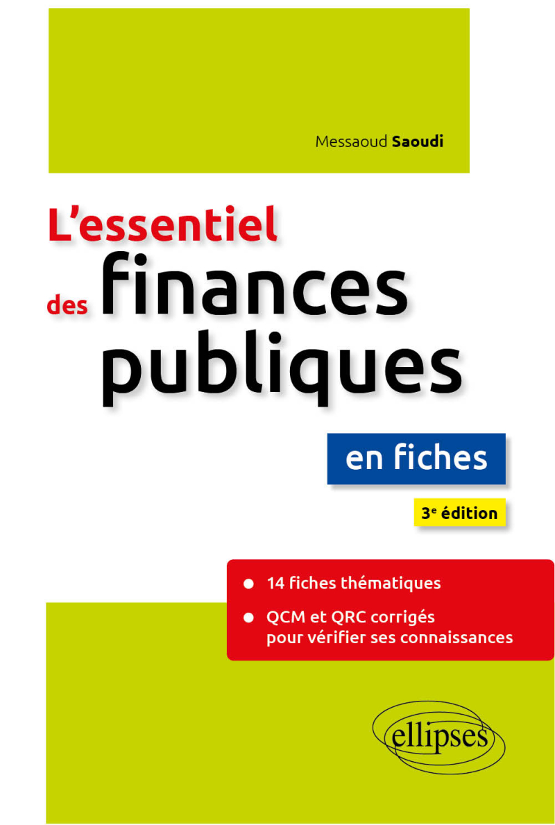 L'essentiel des finances publiques en fiches - 3e édition