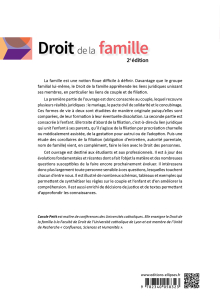 Droit de la famille - 2e édition