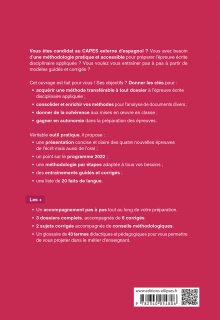 Capes Espagnol. Épreuve écrite disciplinaire appliquée. Session 2022 - Nouvelle épreuve