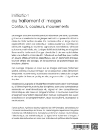 Initiation au traitement d’images - Contours, couleurs, mouvements - Cours, exercices et TP corrigés