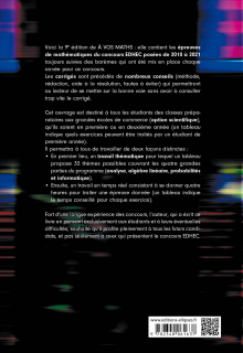 A vos maths ! 12 ans de sujets corrigés posés au concours EDHEC de 2010 à 2021 - ECS - 9e édition